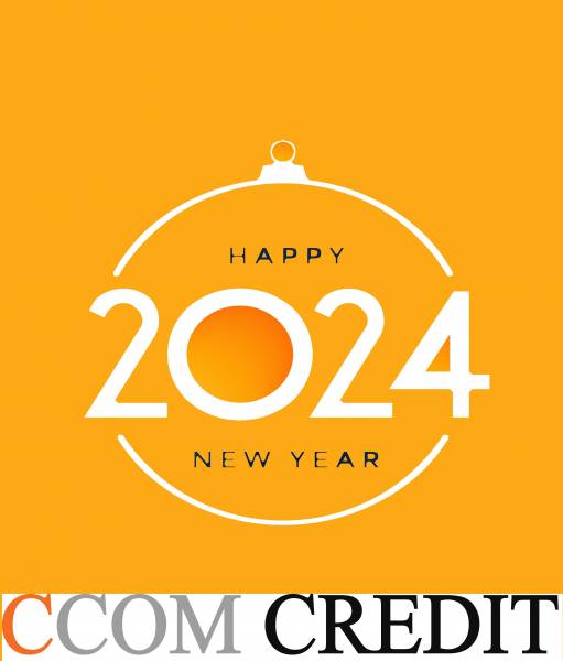 Belle et heureuse année avec C COM CREDIT partenaire de vos projets en 2024 !